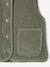 Gilet fille sans manches en sherpa vanille+vert - vertbaudet enfant 