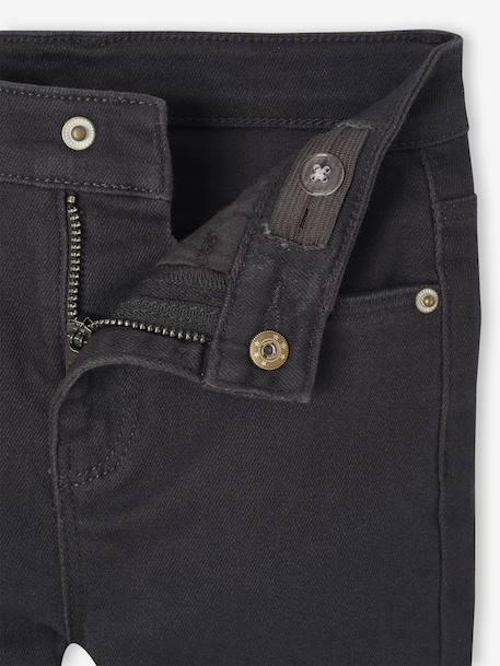 Slim-fit trousers for girls with a slim build anthracite+rosy - vertbaudet enfant 