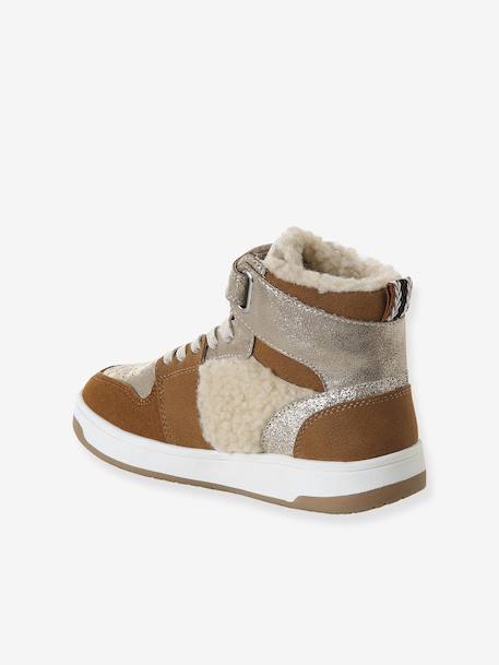 Baskets enfant fille synthétique fourrées camel - vertbaudet enfant 