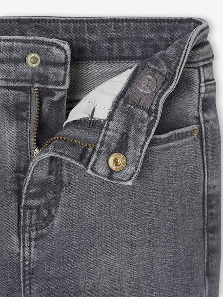 MEDIUM Hip, Slim Leg MorphologiK Jeans, for Girls bleached denim+deep blue+grey+medium blue - vertbaudet enfant 