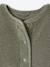 Sleeveless Sherpa Jacket for Girls green+vanilla - vertbaudet enfant 