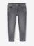 Jean fille slim morphologik tour de hanches medium bleu foncé+bleu moyen+denim bleached+gris - vertbaudet enfant 