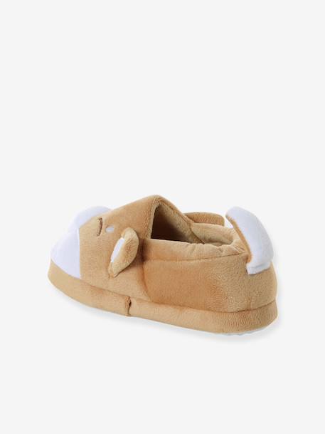Slippers with shiba plush look for children beige - vertbaudet enfant 