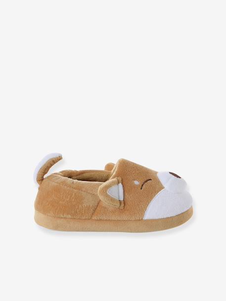 Slippers with shiba plush look for children beige - vertbaudet enfant 