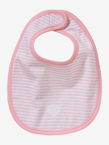 Pack of 5 Newborn Bibs Light Pink - vertbaudet enfant 