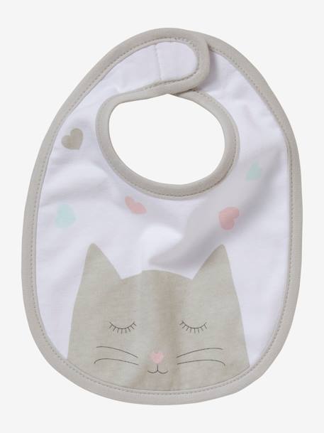 Pack of 5 Newborn Bibs Light Pink - vertbaudet enfant 