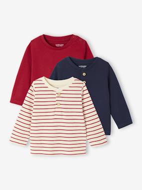 Bébé-T-shirt, sous-pull-Lot de 3 tee-shirts bébé 