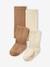 Lot de 2 paires de collants en maille torsadée bébé fille écru+gris chiné+marine+rose pâle - vertbaudet enfant 