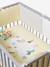 Set of 2 Covers for the Bottom of the Playpen, Jungle Colours Theme Light Blue+White/Print - vertbaudet enfant 