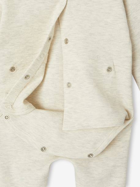 Pack of 2 Sleepsuits for Newborns marl beige - vertbaudet enfant 