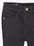 Slim-fit trousers for girls with a slim build anthracite+rosy - vertbaudet enfant 
