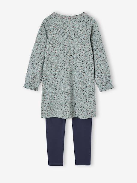 Pack of 2 Floral Nighties + Leggings for Girls pale pink - vertbaudet enfant 