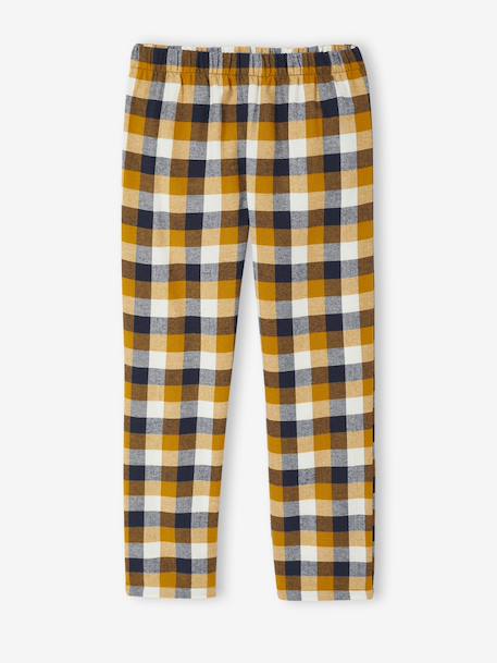 Flannel Bear Pyjamas for Boys ochre - vertbaudet enfant 