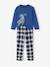 Dinosaur Print Flannel Pyjamas for Boys navy blue - vertbaudet enfant 