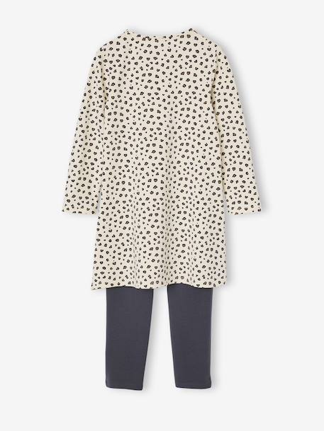 Pack of 2 Leopard Nighties & Leggings Sets ecru - vertbaudet enfant 