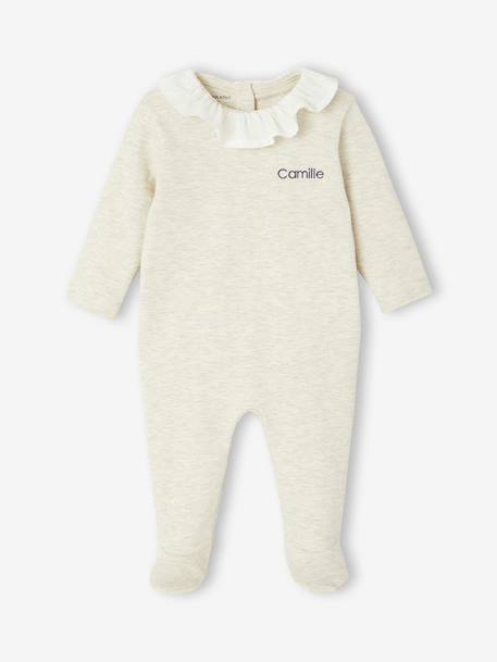 Lot de 2 pyjamas bébé fille transformables beige chiné - vertbaudet enfant 