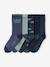 Pack of 5 Pairs of 'Super Dino' Socks for Boys navy blue - vertbaudet enfant 