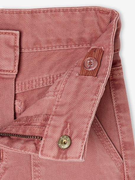 Pantalon fille large MorphologiK fin corail+kaki+vieux rose - vertbaudet enfant 