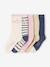 Pack of 5 Pairs of 'Unicorn' Socks for Girls navy blue - vertbaudet enfant 