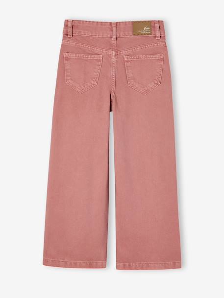 Pantalon fille large MorphologiK fin corail+kaki+vieux rose - vertbaudet enfant 