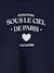 T-shirt fille imprimé manches longues écru+framboise+marine+rose pâle - vertbaudet enfant 