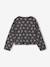 Tee-shirt crop top fille manches longues anthracite+écru - vertbaudet enfant 