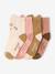 Pack of 4 Pairs of 'Animals' Socks for Babies rose - vertbaudet enfant 