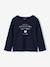 T-shirt fille imprimé manches longues écru+framboise+marine+rose pâle - vertbaudet enfant 