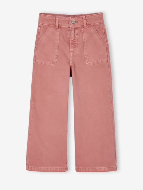 Pantalon fille large MorphogiK medium corail+kaki+vieux rose - vertbaudet enfant 