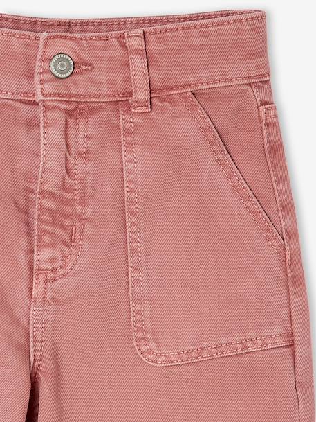 Pantalon fille large MorphogiK medium corail+kaki+vieux rose - vertbaudet enfant 