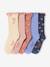 Pack of 5 pairs of 'fleurettes' socks for girls blush - vertbaudet enfant 