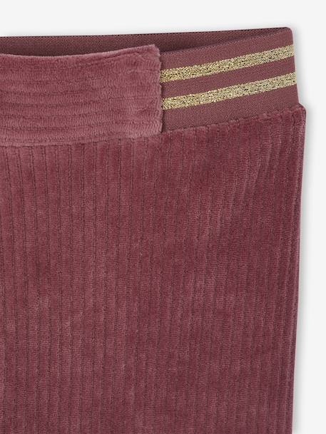 Corduroy Leggings for Girls BROWN MEDIUM SOLID+emerald green+mauve+navy blue - vertbaudet enfant 