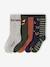 Pack of 5 pairs of 'fox' socks for boys fir green - vertbaudet enfant 