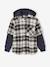 2-in-1 Two Fabric Shirt for Boys chequered white - vertbaudet enfant 