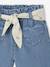 Wide Leg Jeans with Tie Belt, for Babies brut denim+stone - vertbaudet enfant 