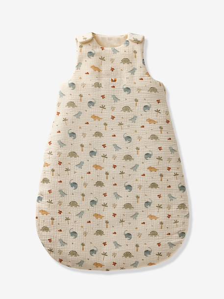 Cotton Muslin Sleeping Bag, MINISAURUS multicoloured - vertbaudet enfant 