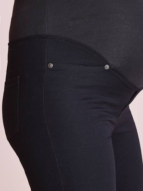Maternity Stretch Fabric Super Skinny Trousers - Inside Leg 32' Black+BROWN DARK SOLID - vertbaudet enfant 