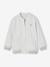 Sweat style teddy fille en molleton gris chiné+marine - vertbaudet enfant 