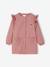 MARGOT plain girl's smock blush+emerald green - vertbaudet enfant 