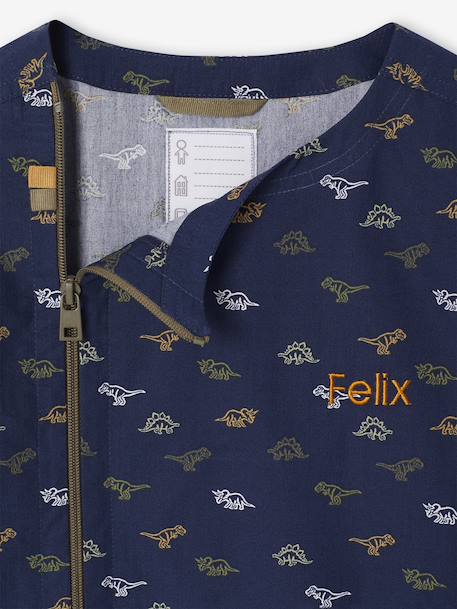 Dinosaur smock for boys indigo - vertbaudet enfant 