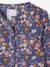 Customisable Flowers girl's smock navy blue - vertbaudet enfant 
