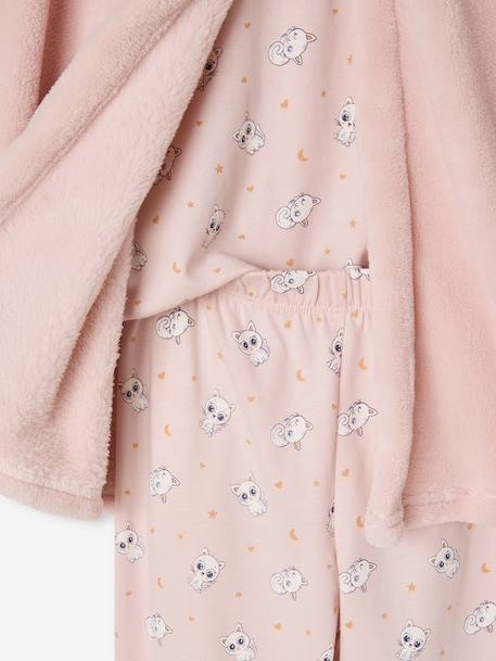 Dress-Up Cat Pyjamas for Girls pale pink - vertbaudet enfant 