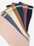 Lot de 7 paires de mi-chaussettes fille lurex bleu+framboise+rose poudré - vertbaudet enfant 