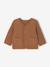 Quilted cardigan for babies with press studs caramel - vertbaudet enfant 