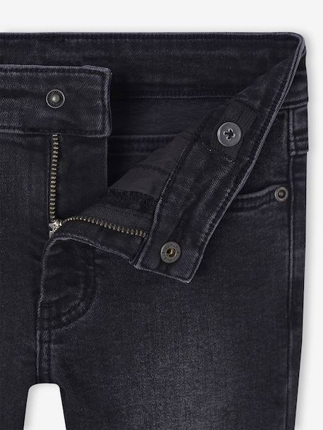 MEDIUM Hip, MorphologiK Slim Leg Waterless Jeans, for Boys black denim+Dark Blue+Dark Grey+Denim Blue+denim grey+double stone - vertbaudet enfant 