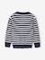Basic Round-Neck Long-Sleeved Jumper for Boys navy blue+striped blue - vertbaudet enfant 