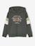 Hooded Sweatshirt with Print lichen+pecan nut - vertbaudet enfant 