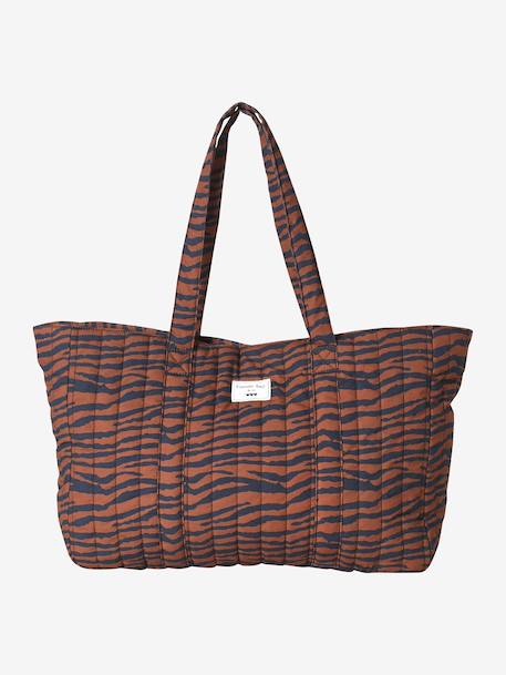 Wildlife tote bag in cotton canvas cashew - vertbaudet enfant 