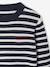 Basic Round-Neck Long-Sleeved Jumper for Boys navy blue+striped blue - vertbaudet enfant 