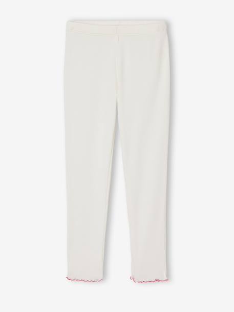'Best Sister' Pyjamas in Ribbed Jersey Knit, for Girls ecru - vertbaudet enfant 
